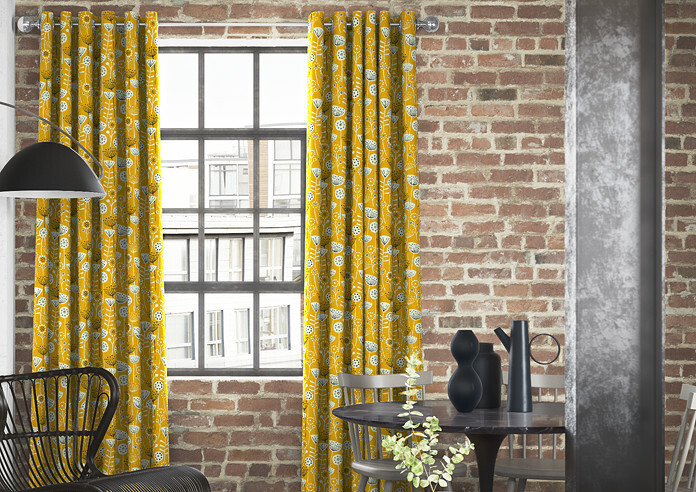 Bergen, Ochre - Made to Measure Curtains - Image 3